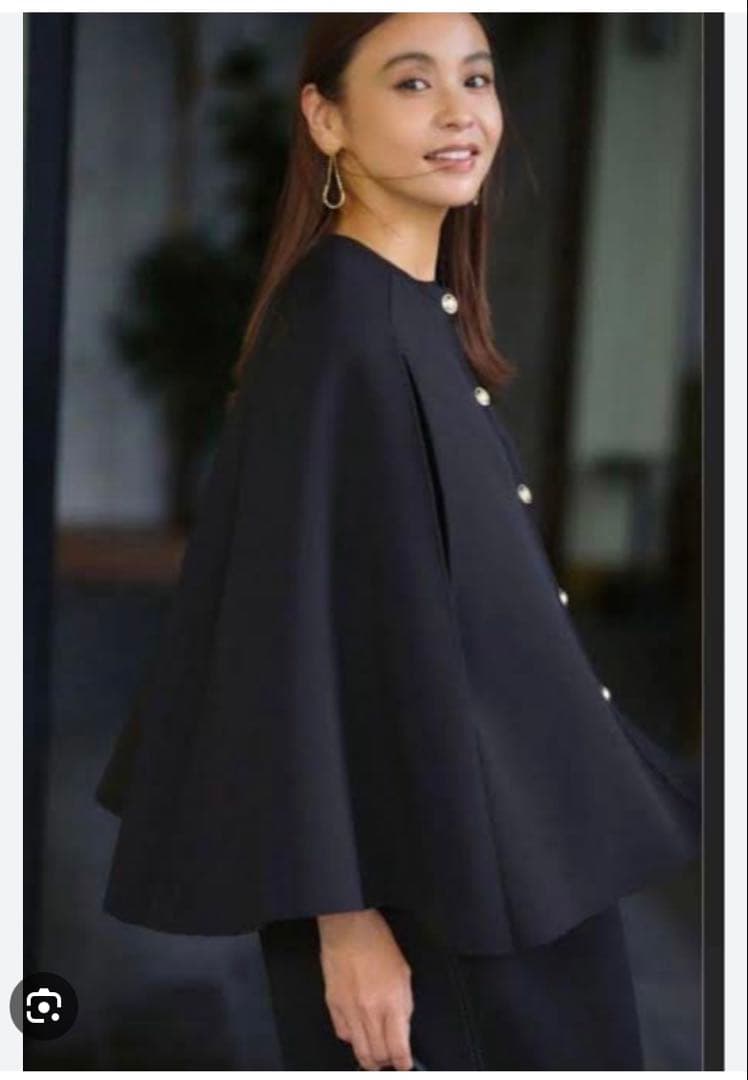 ユナイテッドアローズ ケープ カーディガン 黒