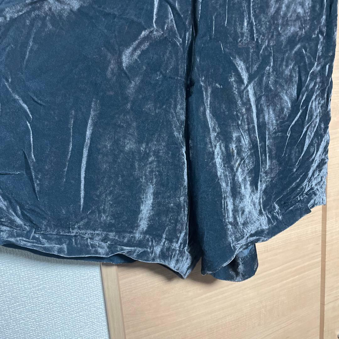 名作AD2008【コムデギャルソン】薄手ベロアペンギンパンツ サルエル