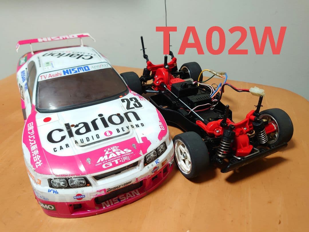 タミヤ TA02W ニスモ クラリオン GT-R R33 スカイライン ボディ - メルカリ