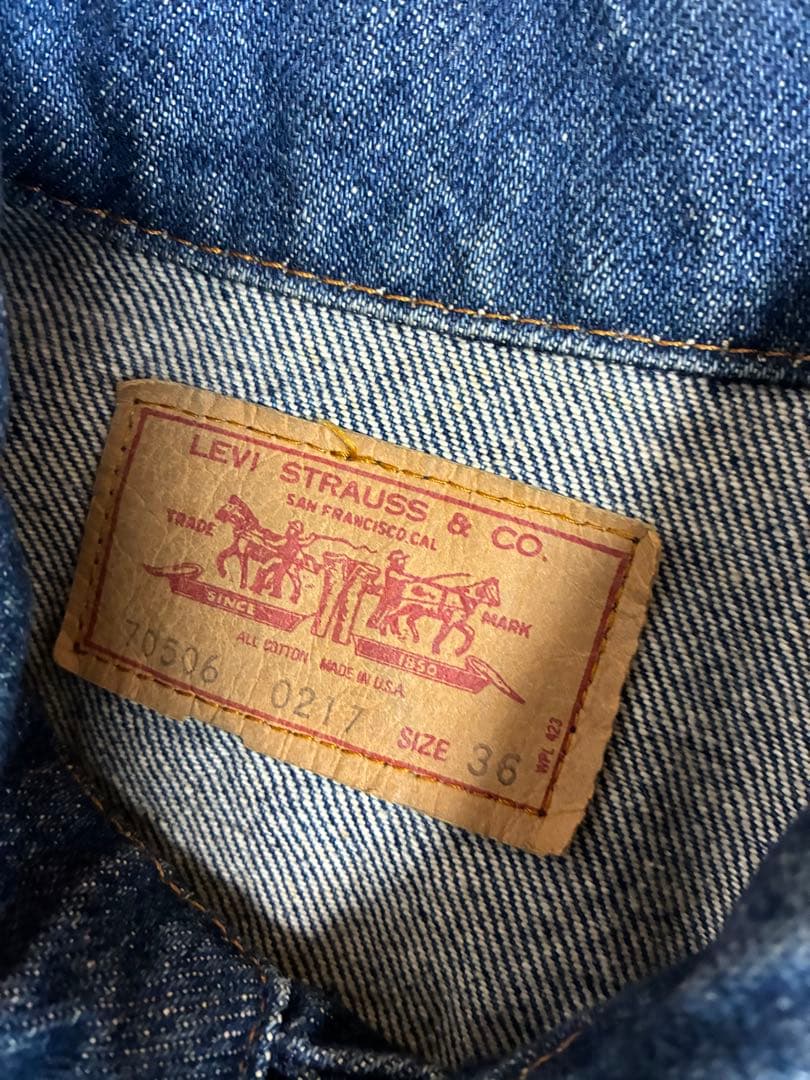 USA製　Levi's　Gジャン　デニムジャケット　70506 80s