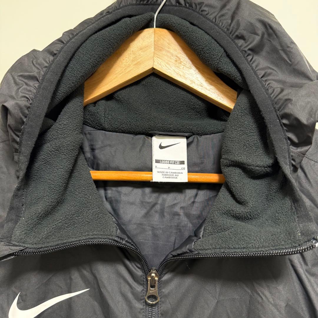 超美品 Nike ナイキ サッカー ベンチコート 中綿ロングジャケット S-M