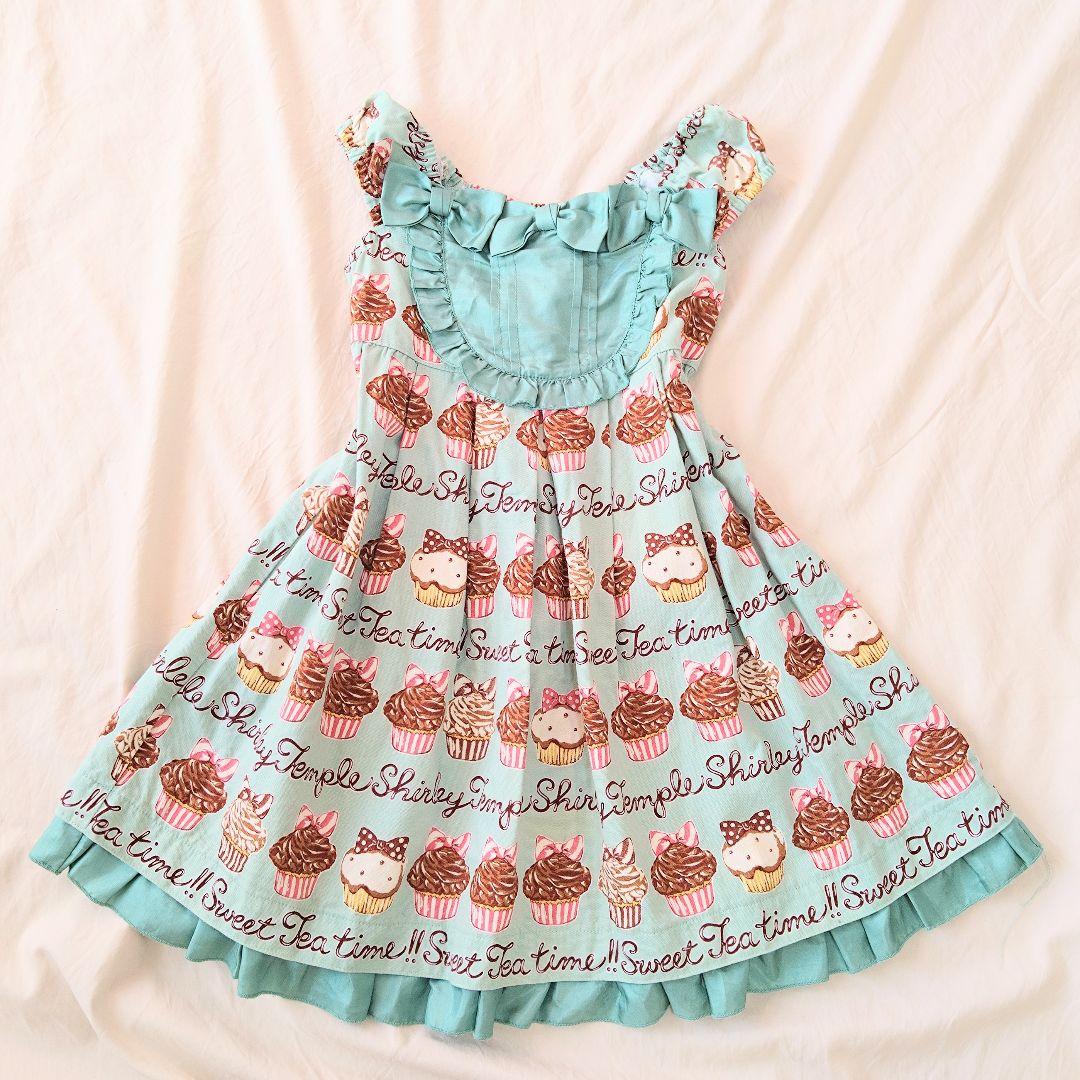 Shirley Temple ワンピース 120 リボン フリル カップケーキ - メルカリ