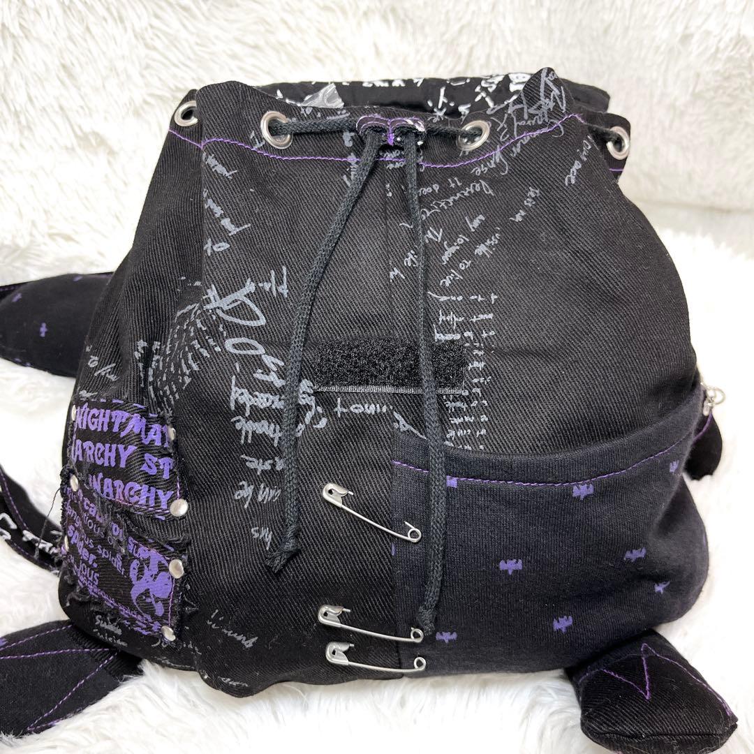 極美品 h.naoto エイチナオト うさぎリュック バックパック punk 黒