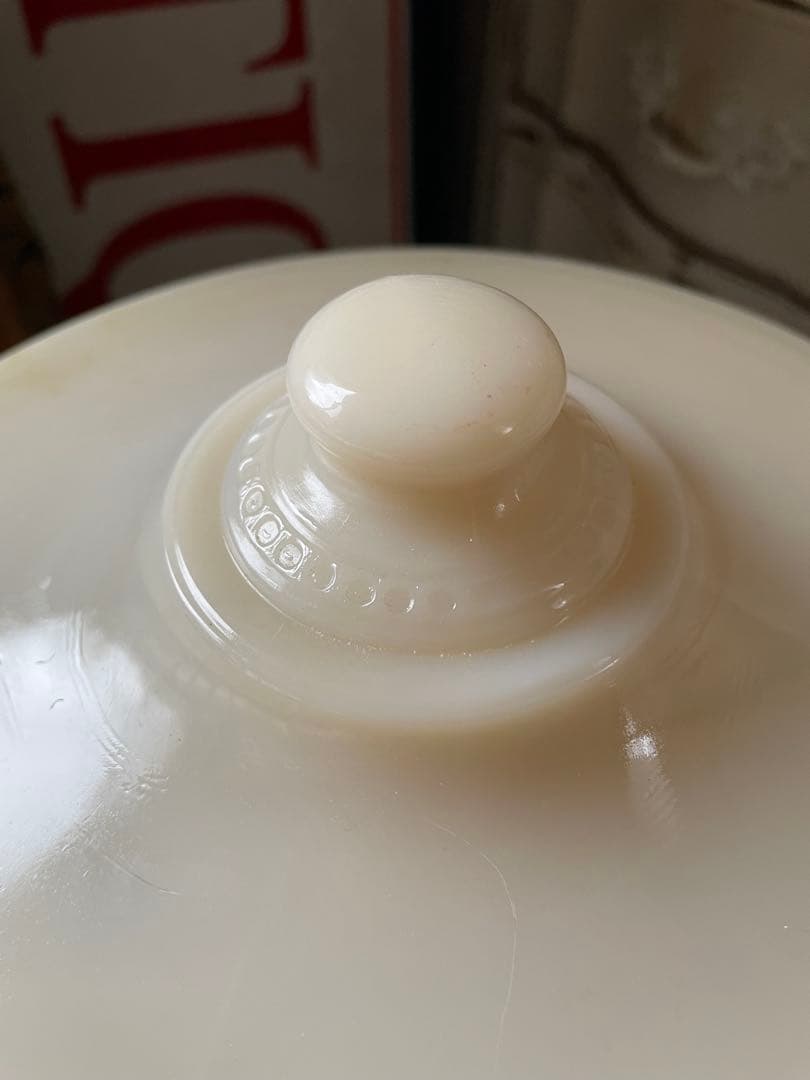 ファイヤーキング　パイ　プレート　キャセロール　アイボリー　テーブルサーバー美品