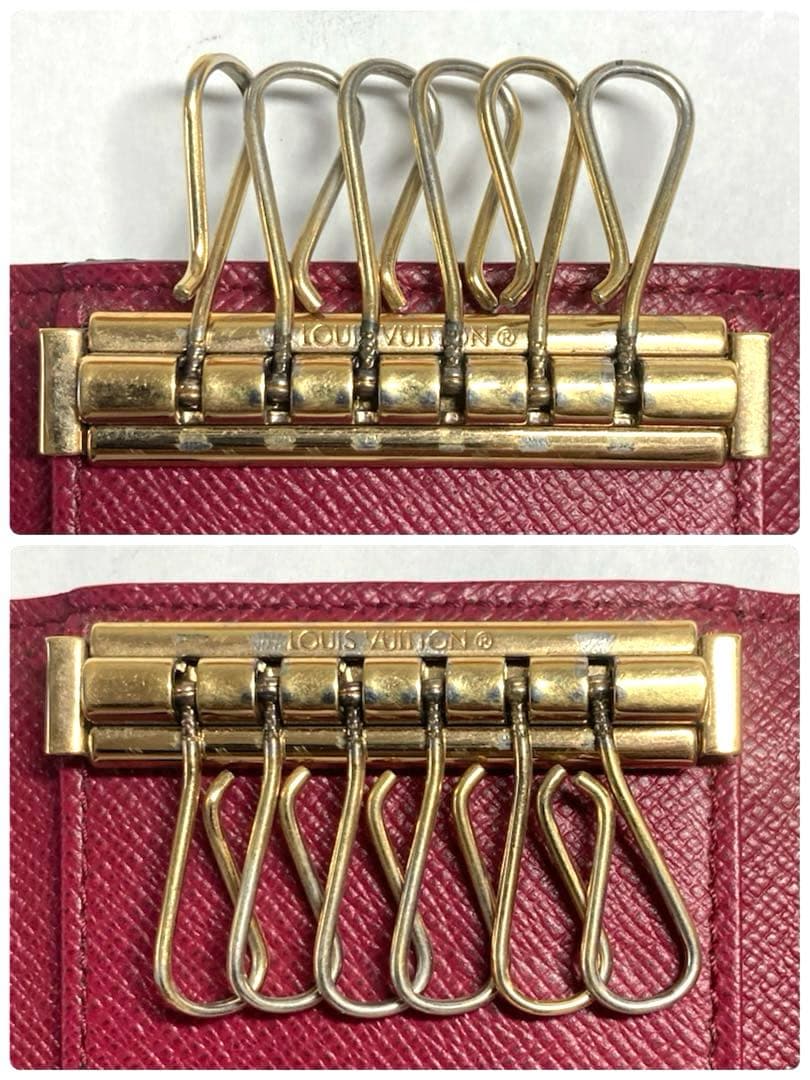 良品　ルイヴィトン　モノグラム　フューシャ　ミルティクレ6 6連キーケース　箱付