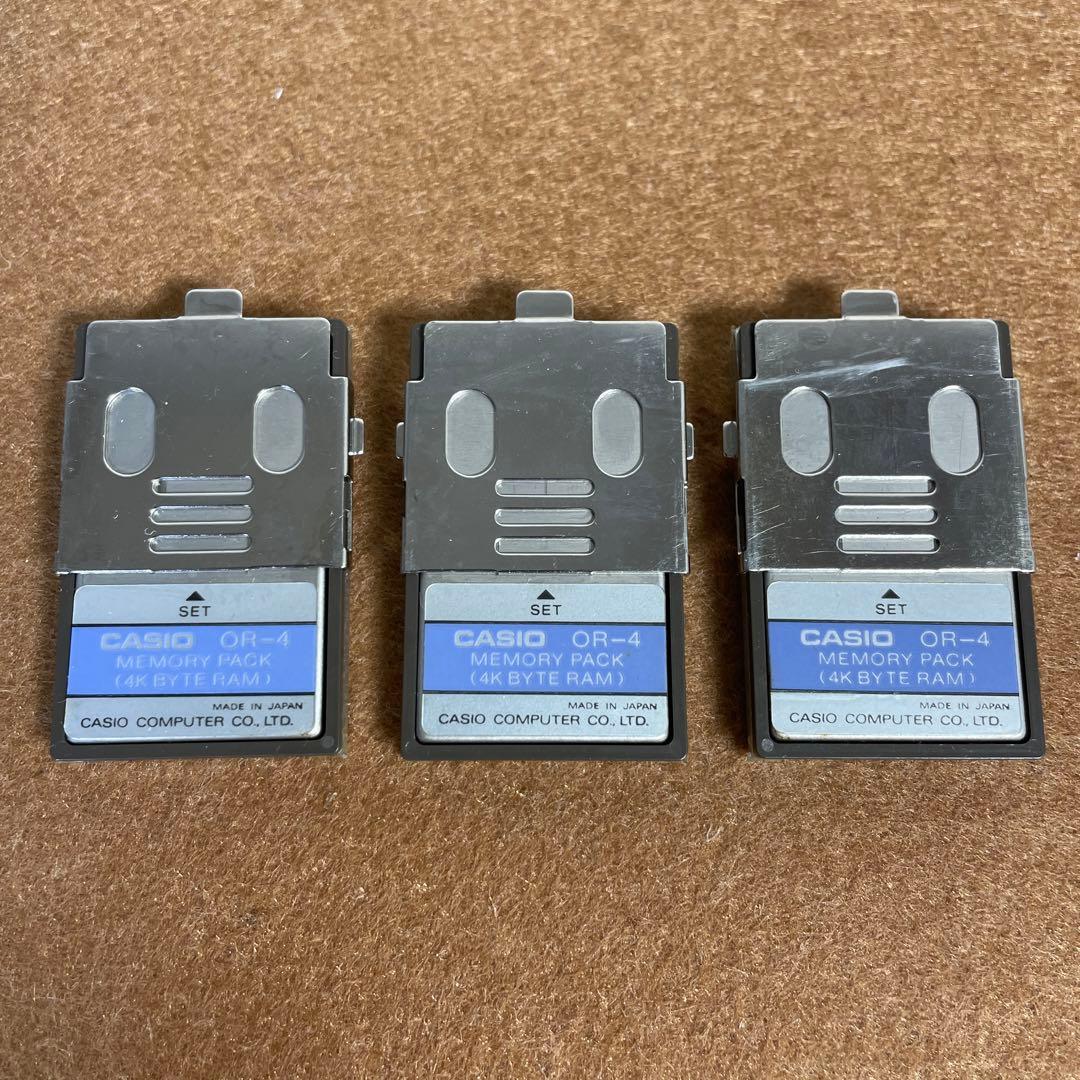CASIO CASIO OR-4 ポケコン PB-700用増設RAM 3個セット