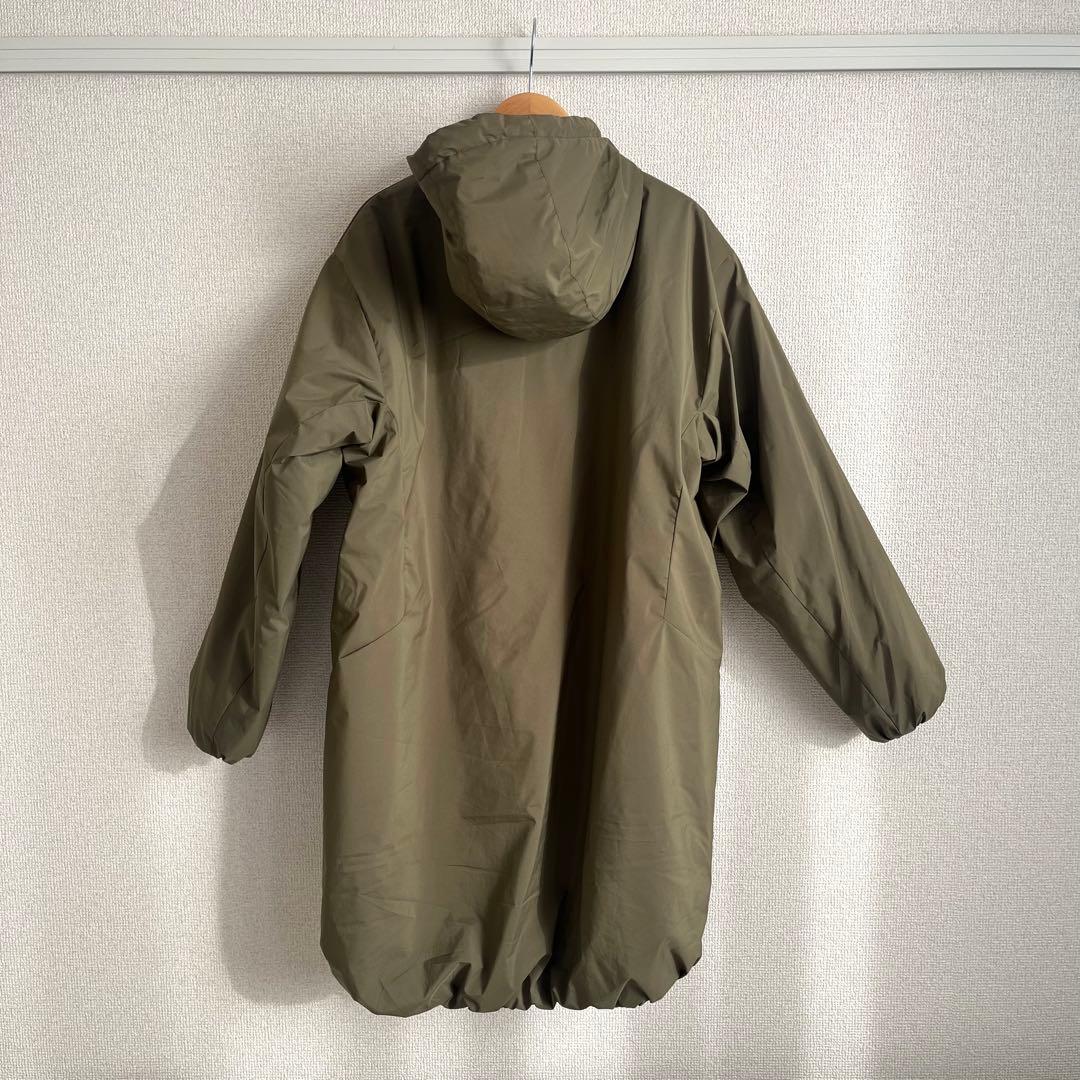 ワークマン女子 フード付きモッズコート オリーブグリーン Lサイズ