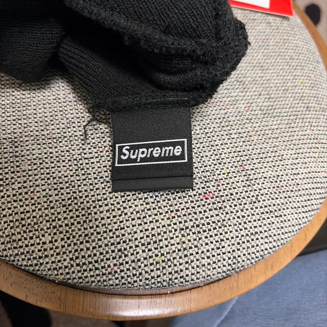 シュプリーム　supreme ボックスロゴ　ビーニー　黒
