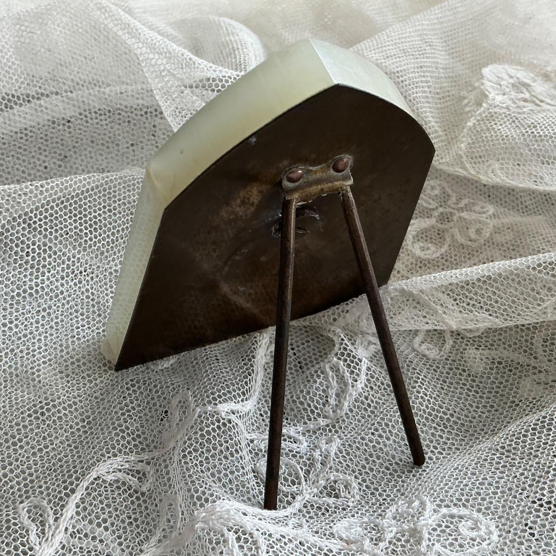 フランスアンティーク　聖母マリア　フレーム　メダイ　十字架　聖テレサ