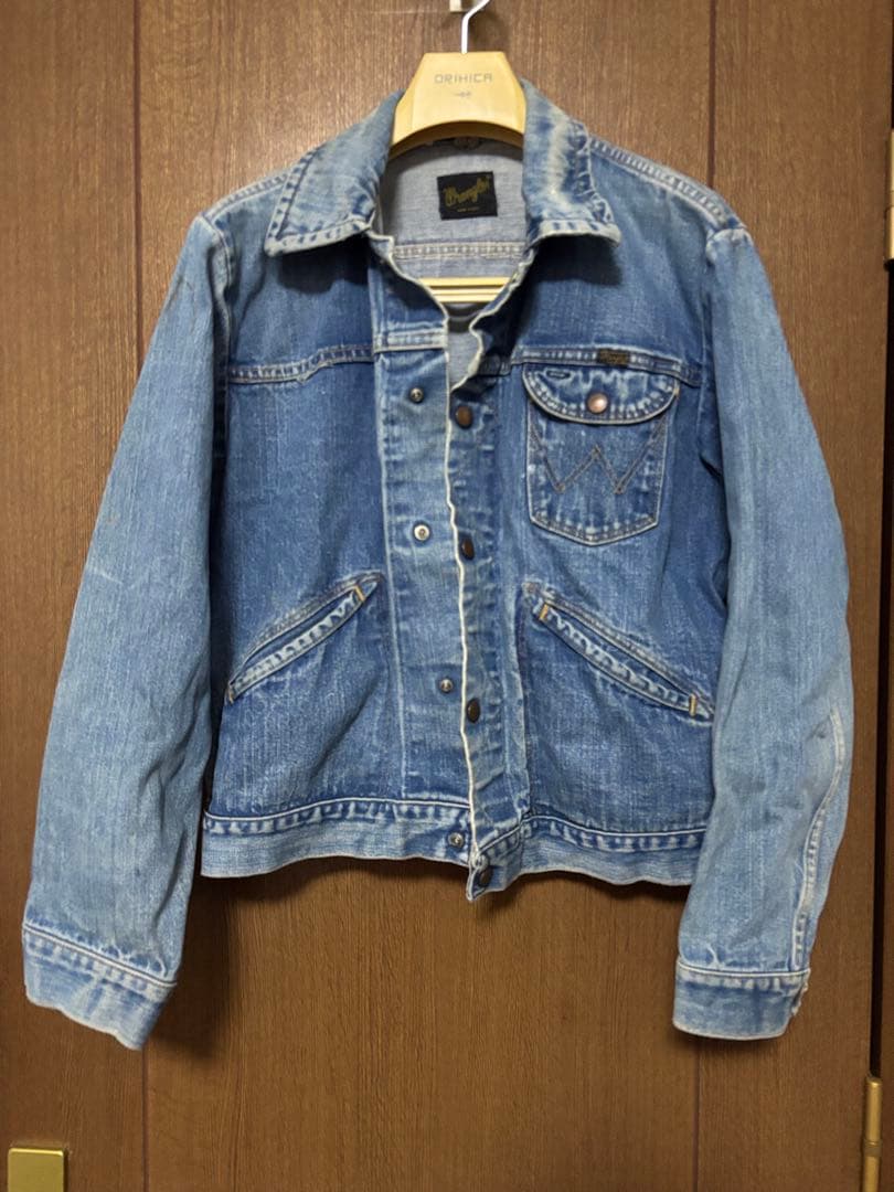 み*き様 激レアUSA製Wrangler ラングラーデニムJkスナップ釦 Lサイ