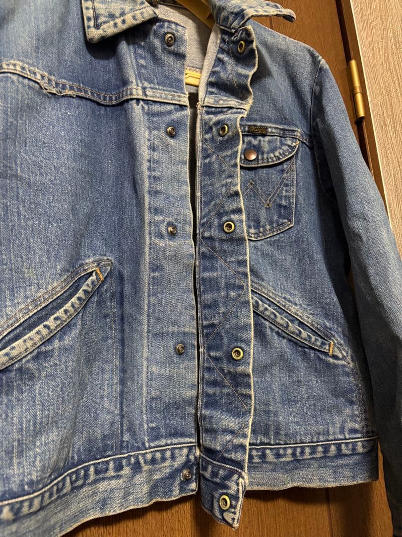 み*き様 激レアUSA製Wrangler ラングラーデニムJkスナップ釦 Lサイ