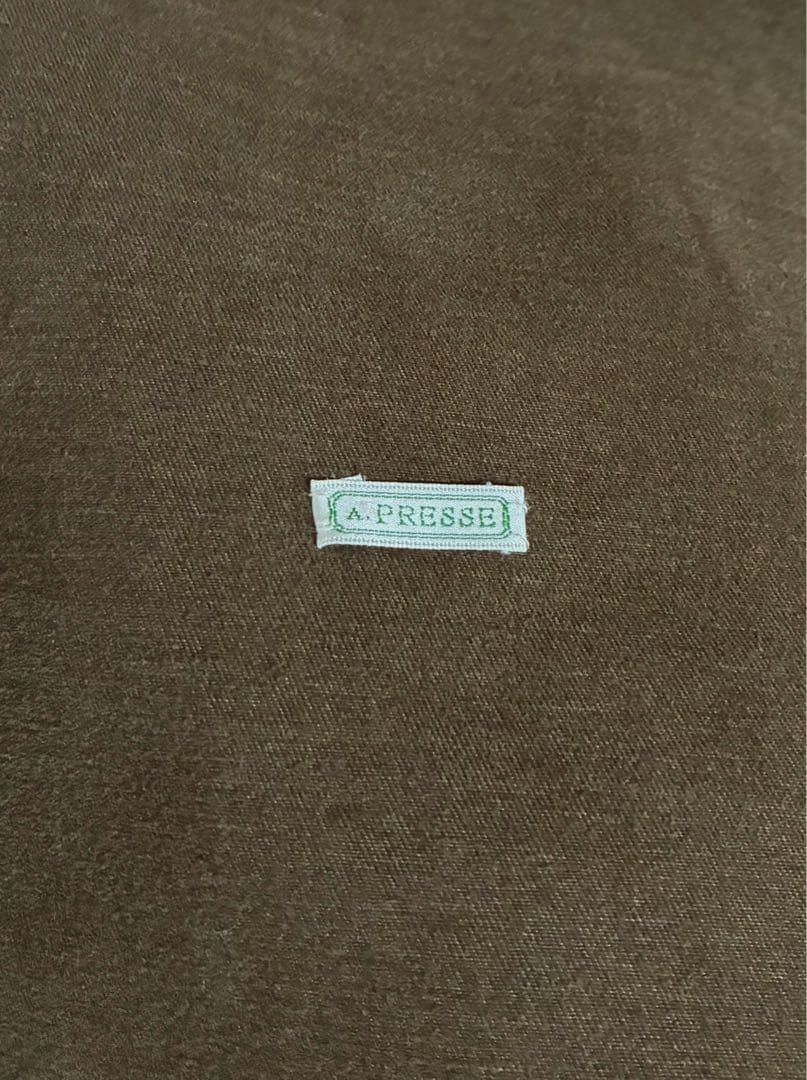 A.PRESSE モーターサイクルハーフコート オリーブ アプレッセ