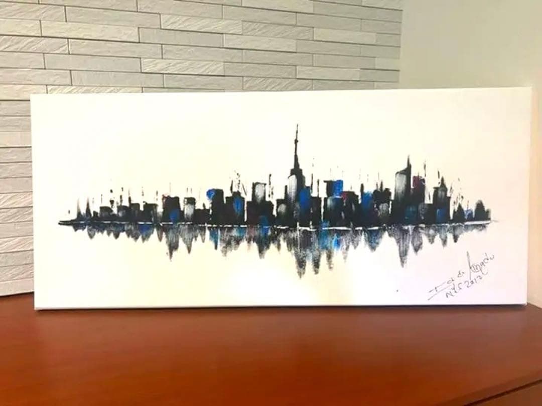 絵画④ ニューヨーク New York マンハッタン 風景画 油絵 2012