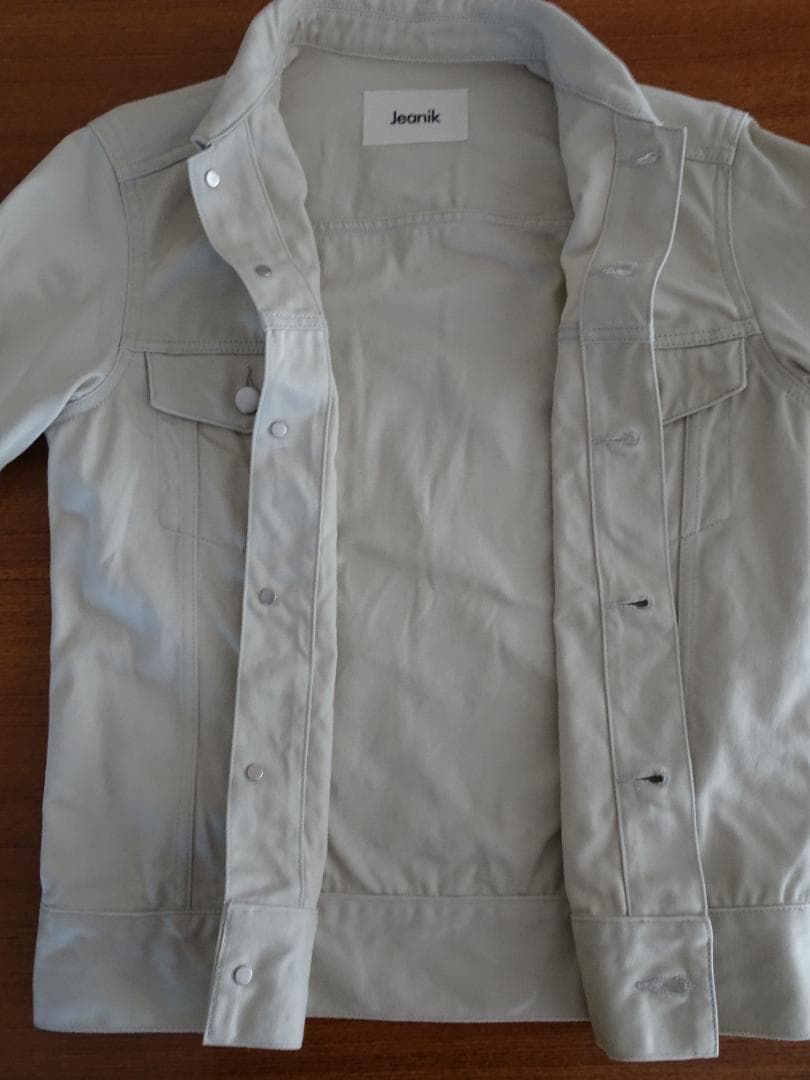 【fmlll651】Jeanik サテン XS ベージュ 3rd Gジャン