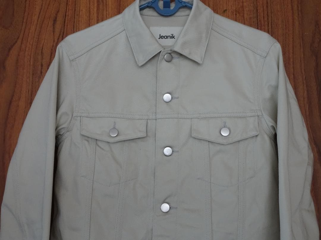 【fmlll651】Jeanik サテン XS ベージュ 3rd Gジャン