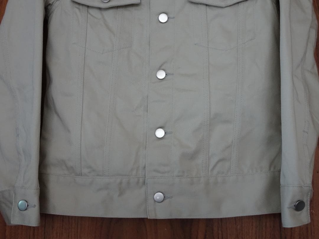 【fmlll651】Jeanik サテン XS ベージュ 3rd Gジャン