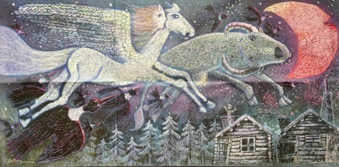 魔女の宅急便 ポスター ウルスラの絵 アニメージュ 1989年9月号付録