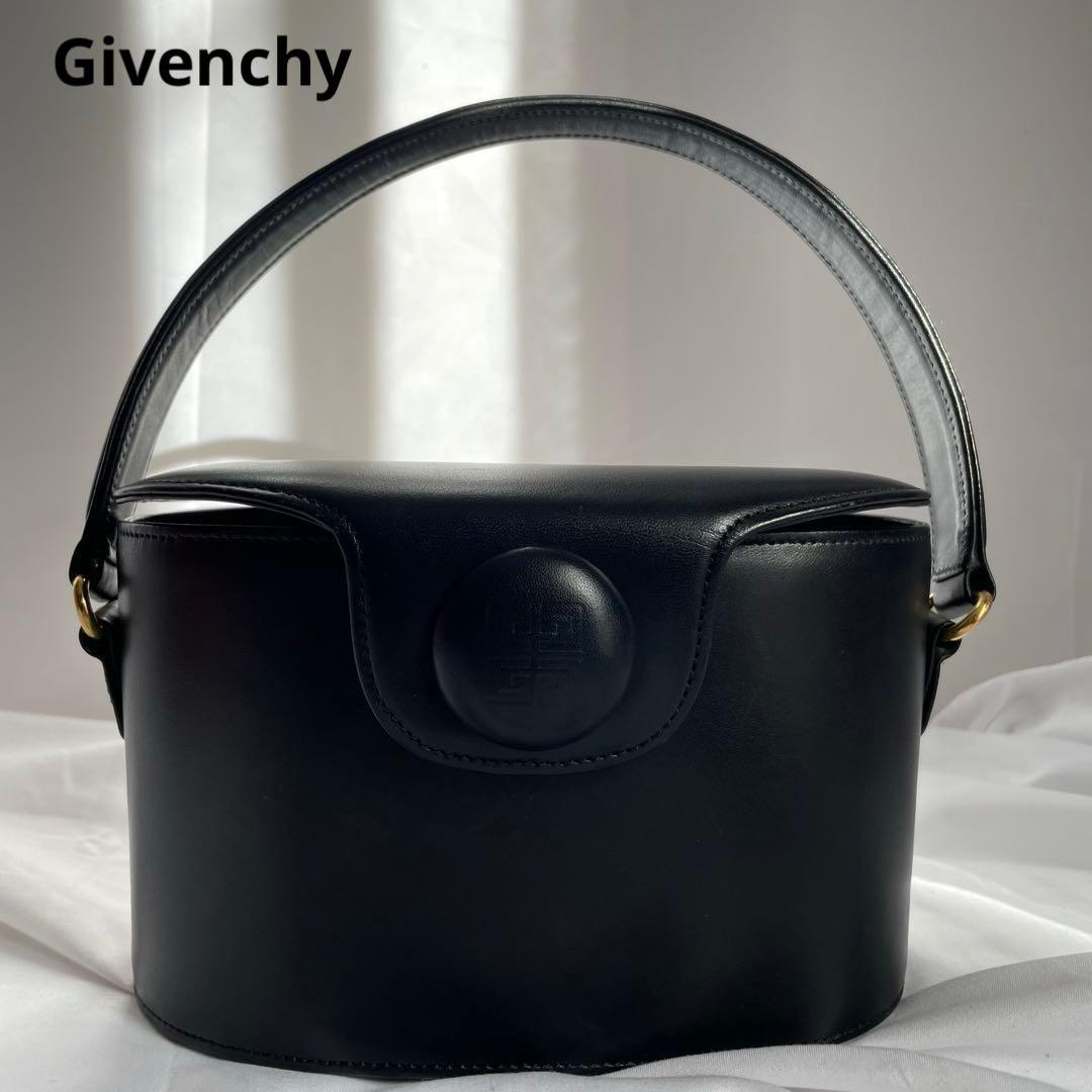 ✨極美品✨ Givenchy ジバンシー バニーティー ハンドバッグ レザー 黒