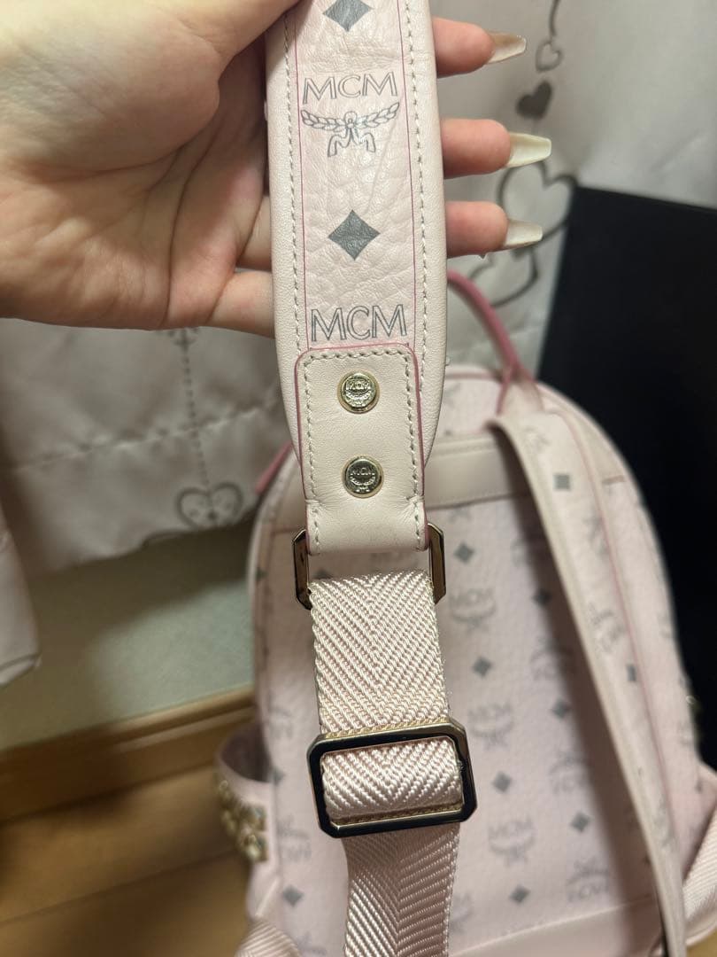 MCM パウダーピンク リュック 廃盤色 スモールサイズ