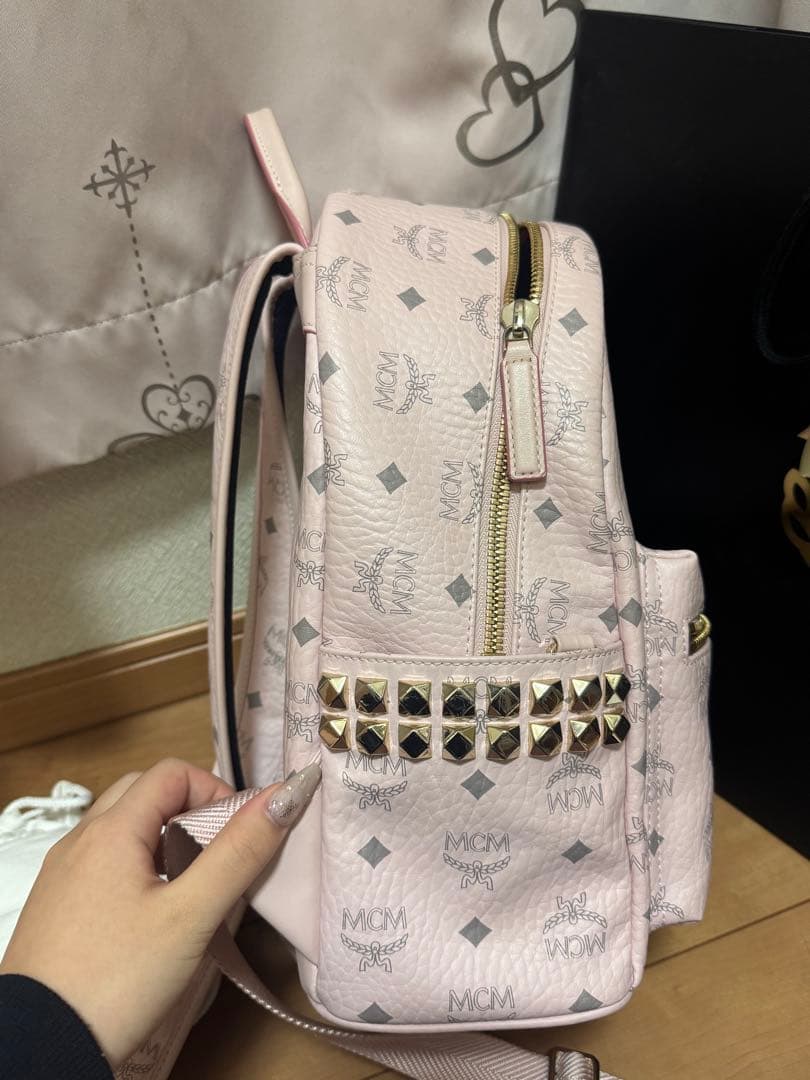 MCM パウダーピンク リュック 廃盤色 スモールサイズ