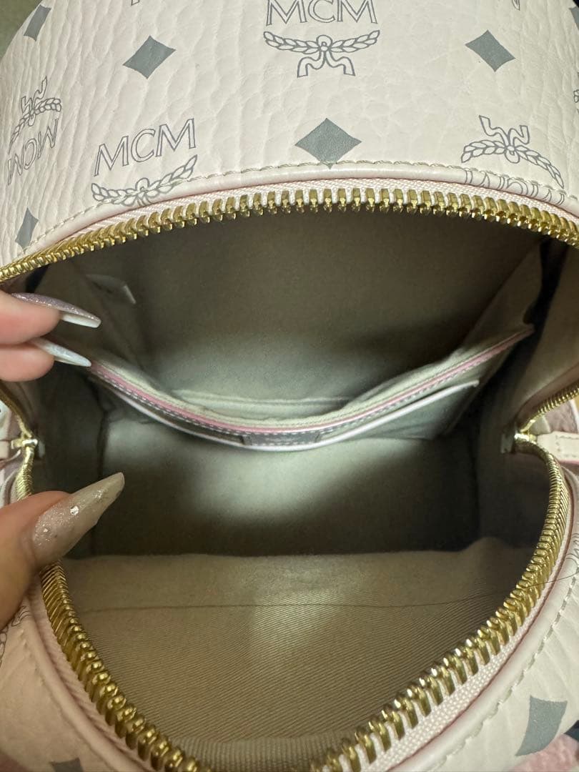 MCM パウダーピンク リュック 廃盤色 スモールサイズ