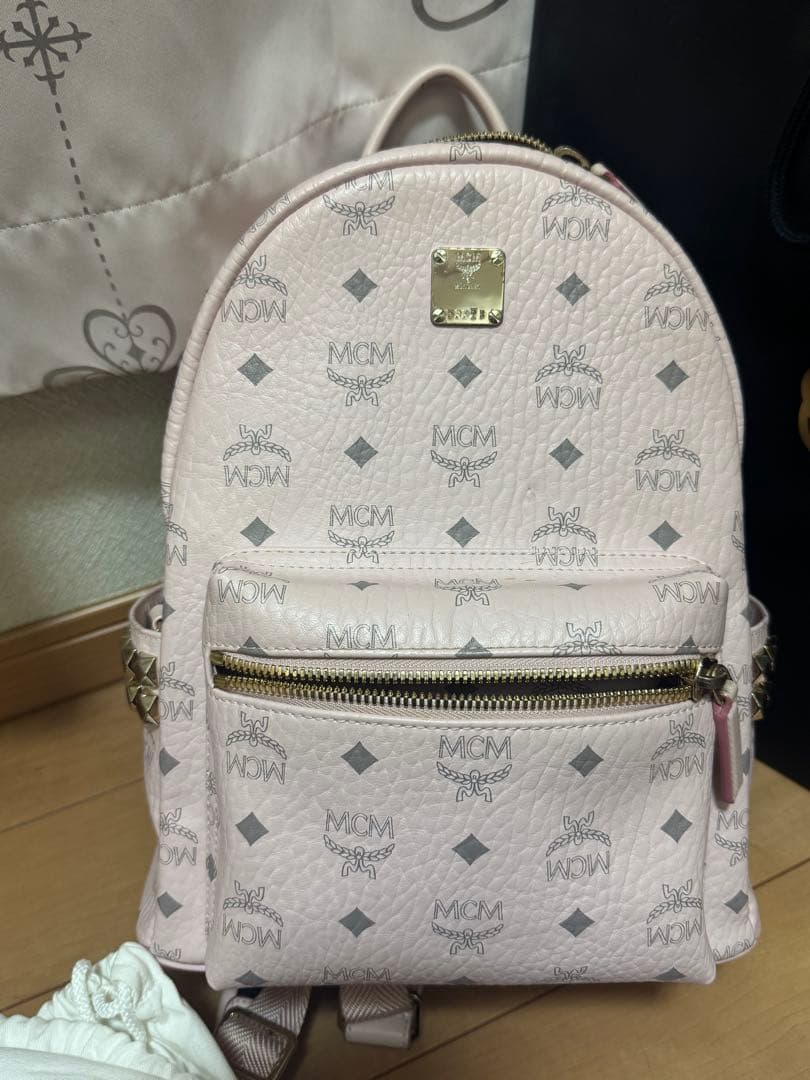 MCM パウダーピンク リュック 廃盤色 スモールサイズ