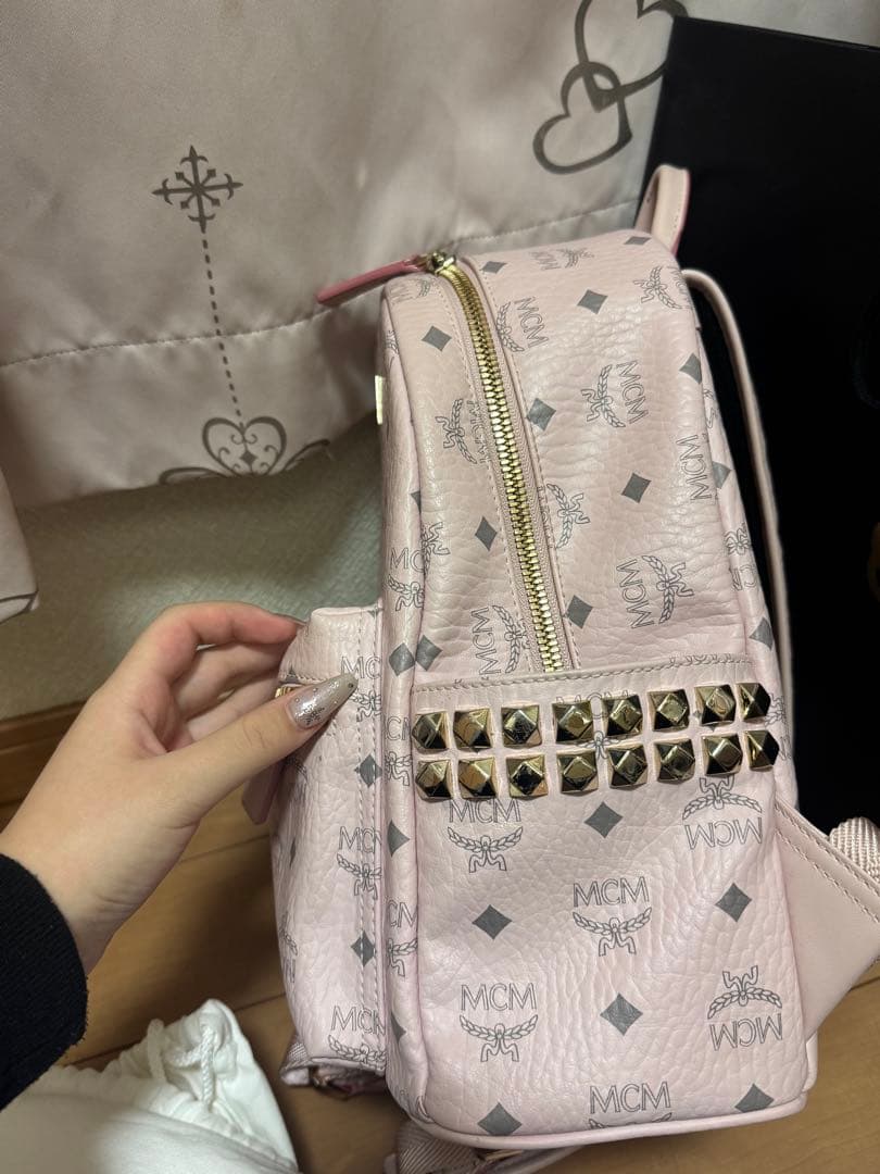 MCM パウダーピンク リュック 廃盤色 スモールサイズ