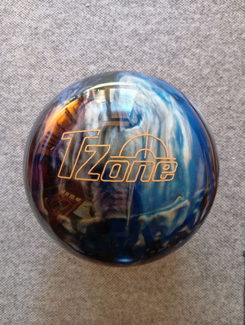 TZone ボウリングボール 14P青マーブル