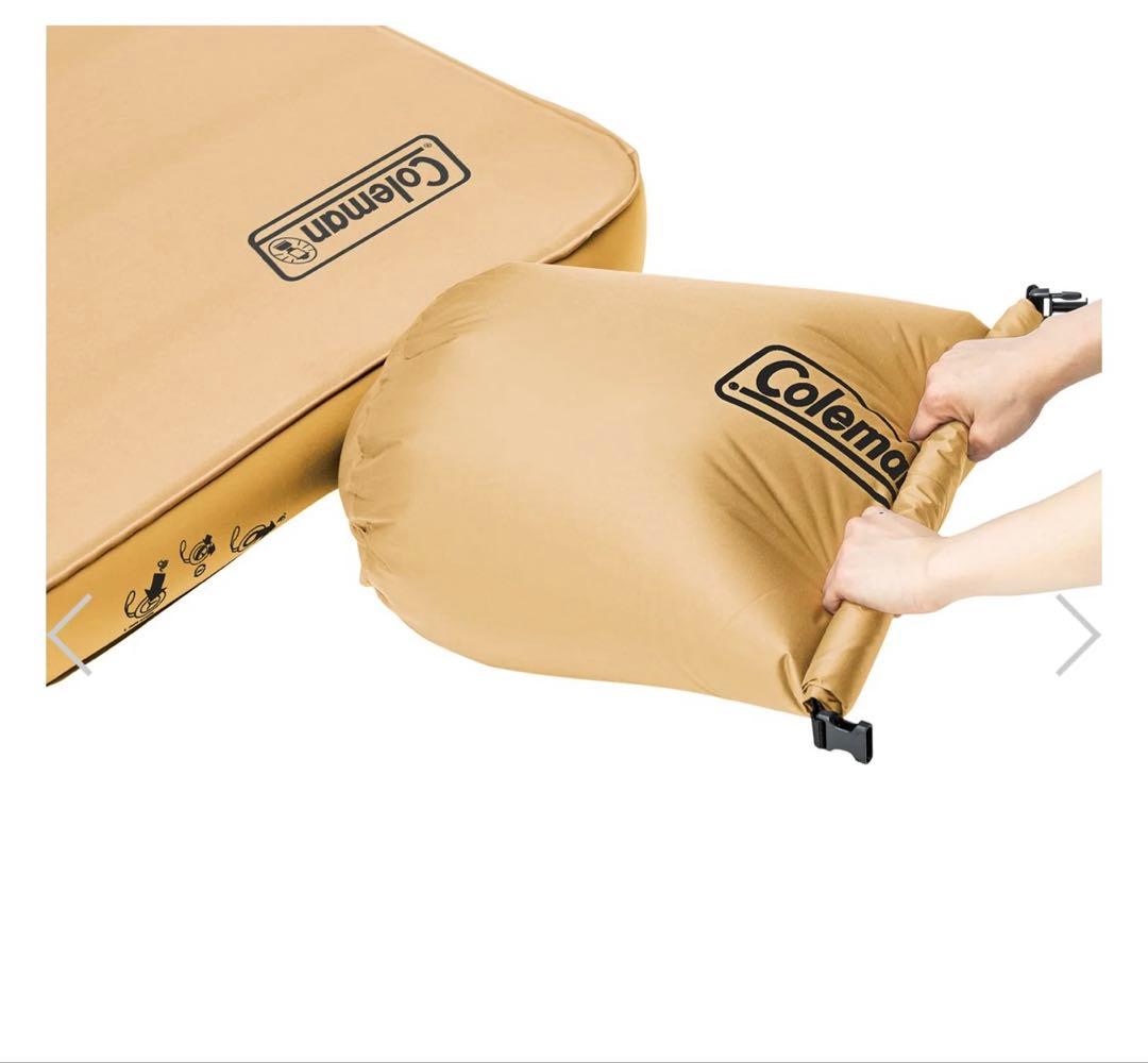 美品　Coleman ダブル　スリーピングマット ベージュ　ハイピーク