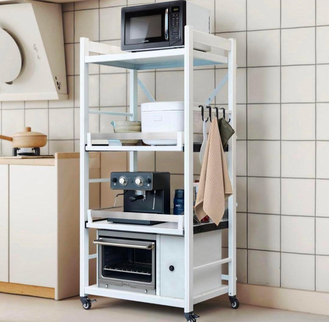 【全開スライド棚板】キッチンラック スライド式棚板 レンジラック 食器棚