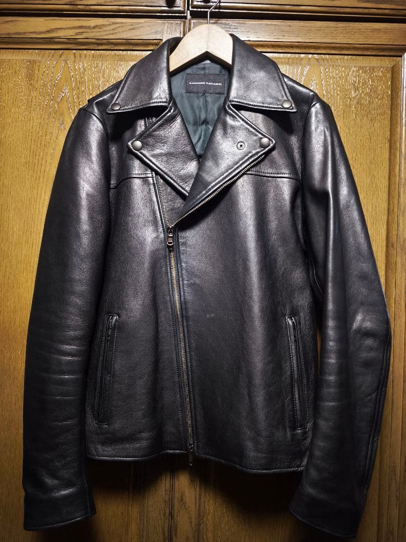18AW ラウンジリザード カウレザーダブルライダースジャケット サイズ2