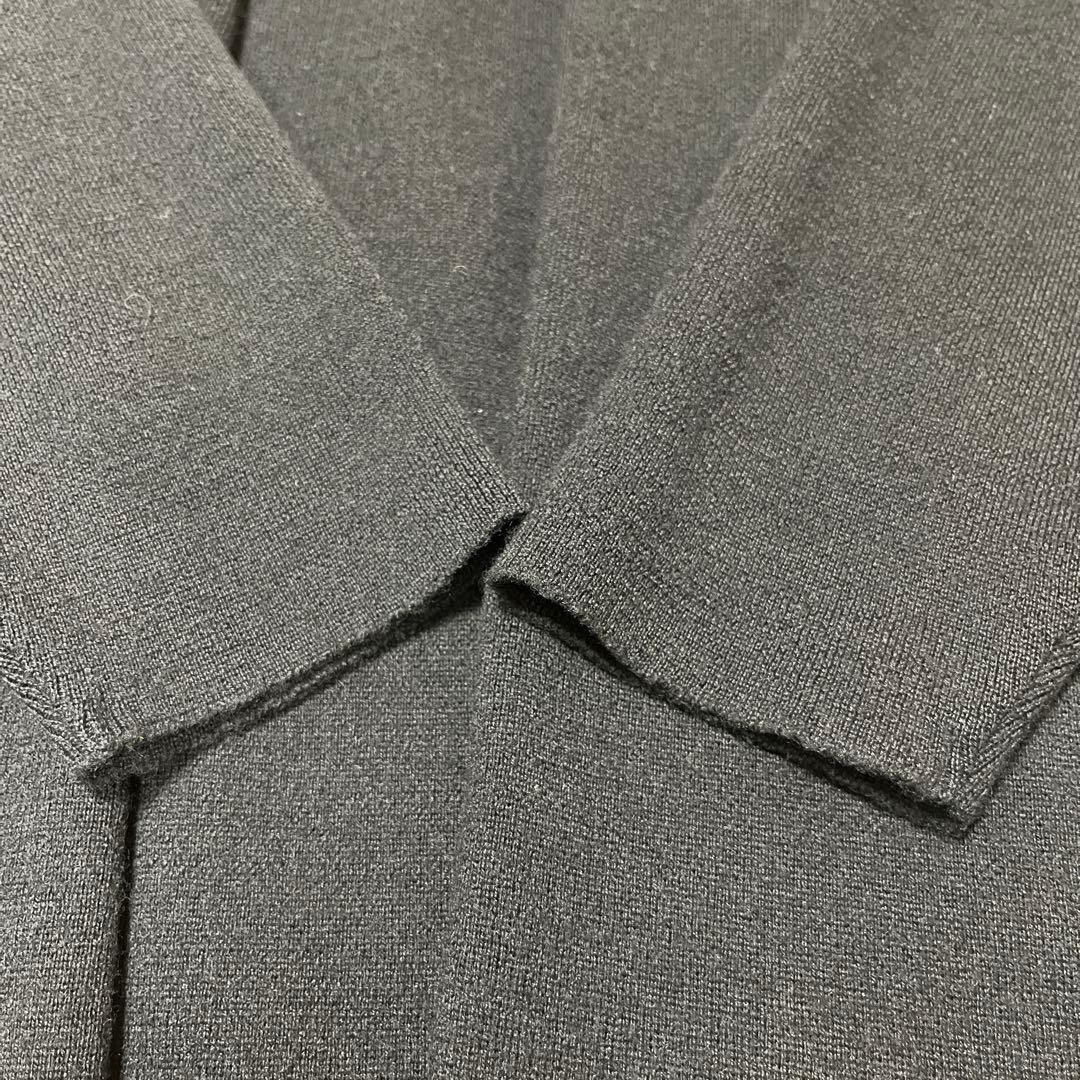 MUSE de Deuxieme Classeスムースニットガウンコート　黒