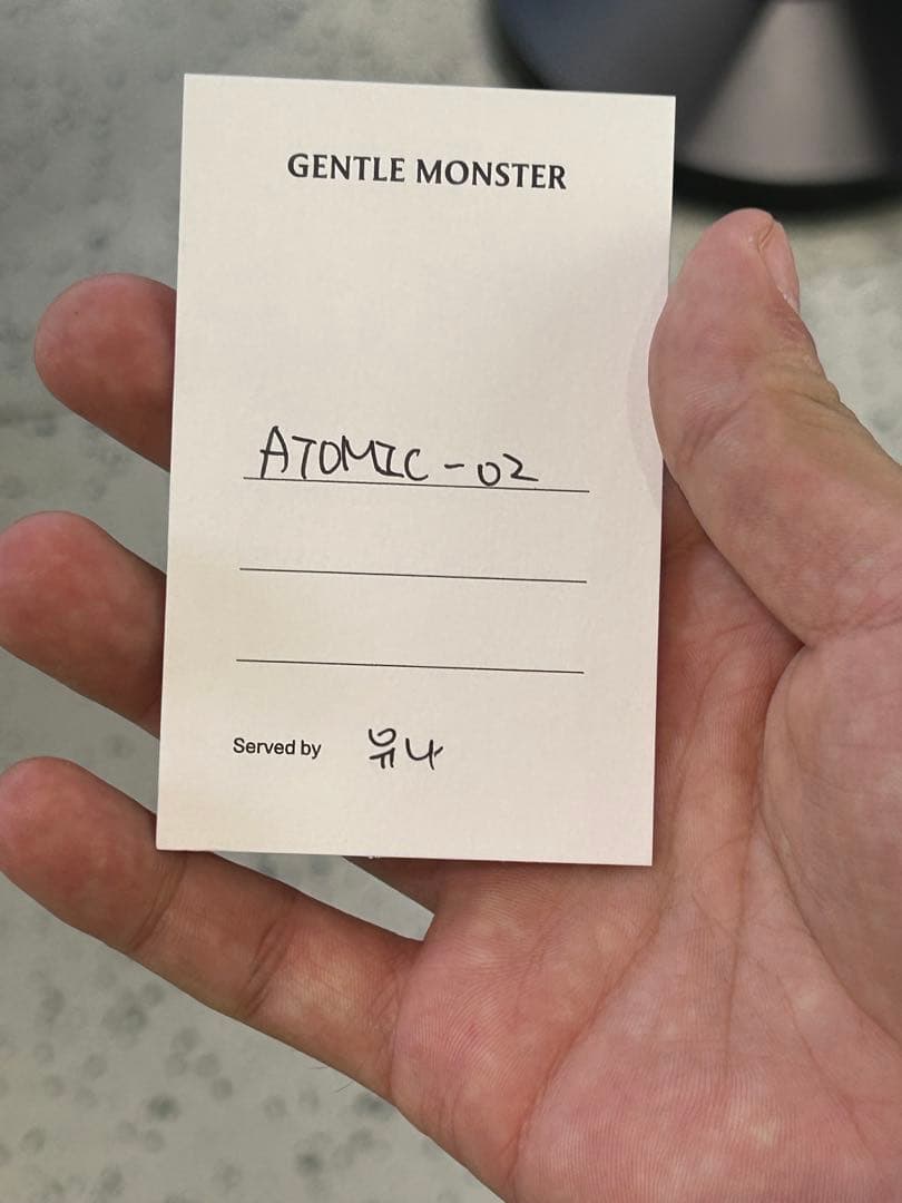 Gentle Monster Atomic 02 シルバー/クリア(付属品有り)