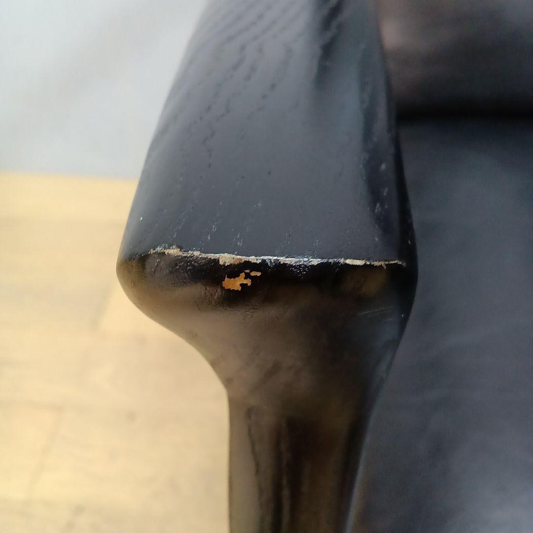 At Ease Leather & Ashwood Frame アームチェア④