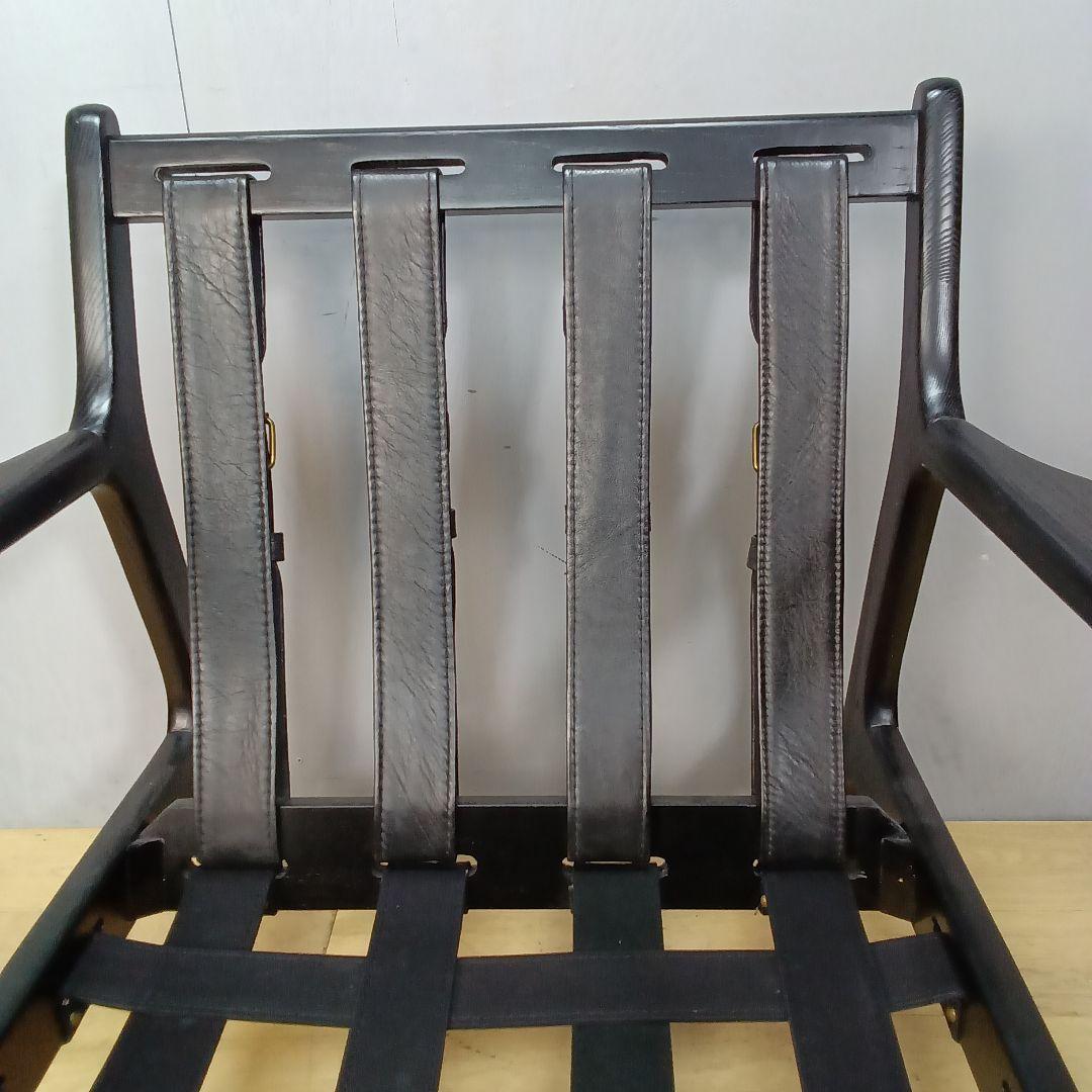 At Ease Leather & Ashwood Frame アームチェア④