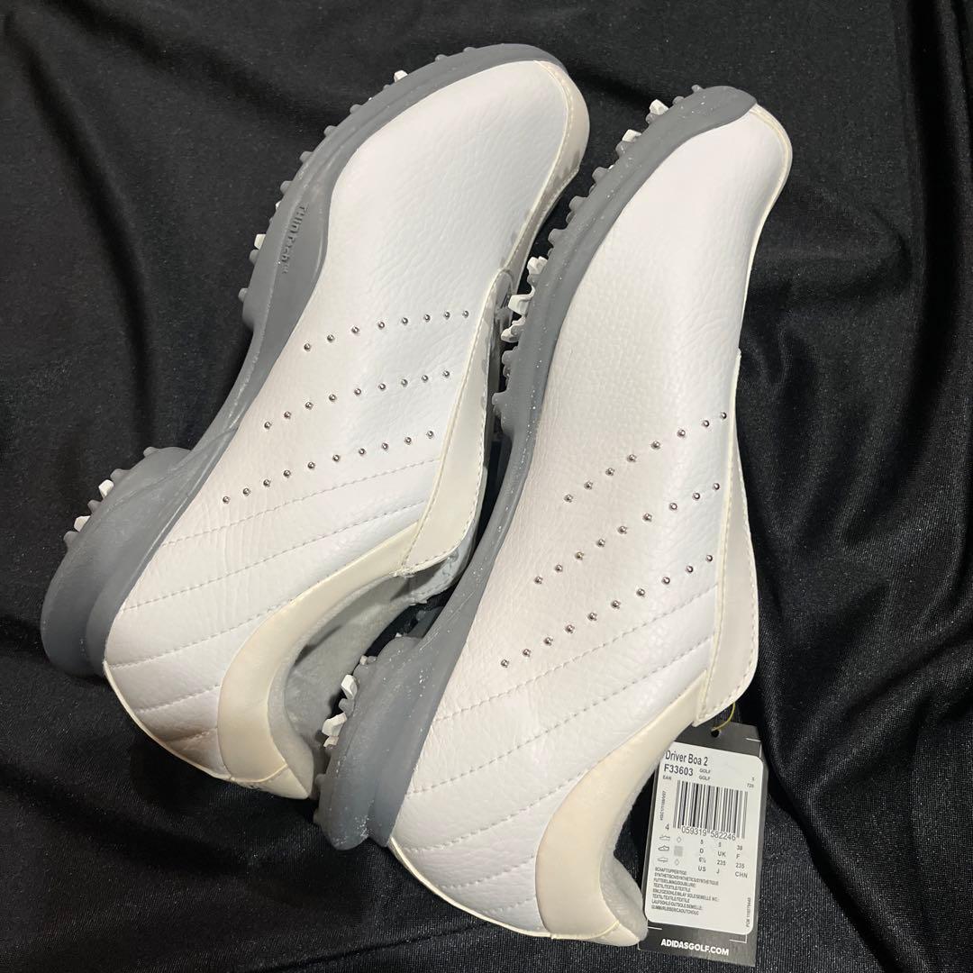 アディダス ゴルフシューズ ダイヤル　ホワイト　レディース　BOA 23.5cm