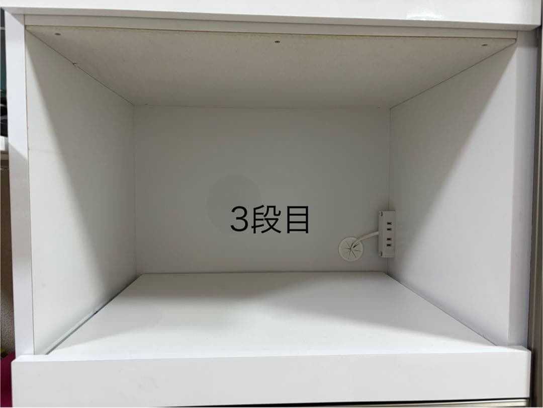 1月4日まで売り切り価格 ホワイト食器棚 ガラス扉付き アリストⅡ90OPWH