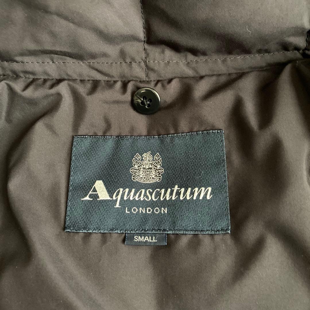 アクアスキュータム　ダウンライナー付スエードコート　スエードジャケット　メンズS