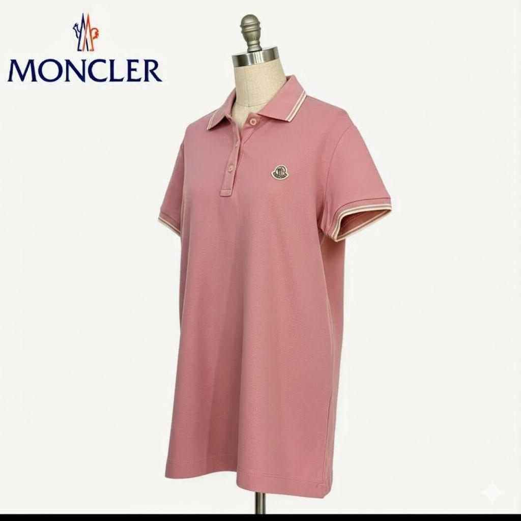 MONCLER モンクレール ポロシャツ M ピンク レディース 人気 - メルカリ