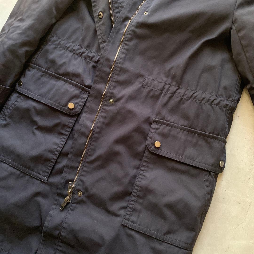 iCB ダウンライナー付きモッズコート フード付き　ネイビー