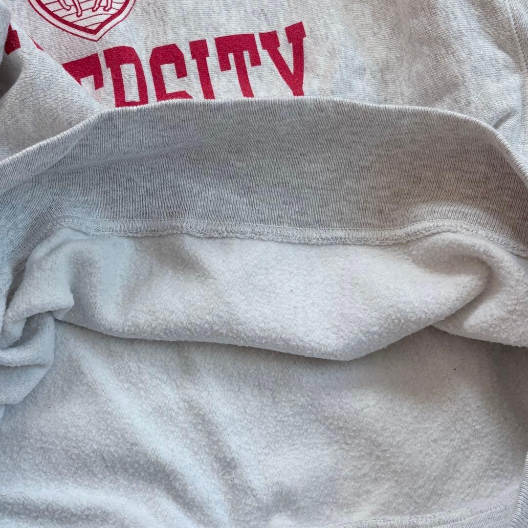 Champion チャンピオン リバースウィーブ グレー カレッジプリント