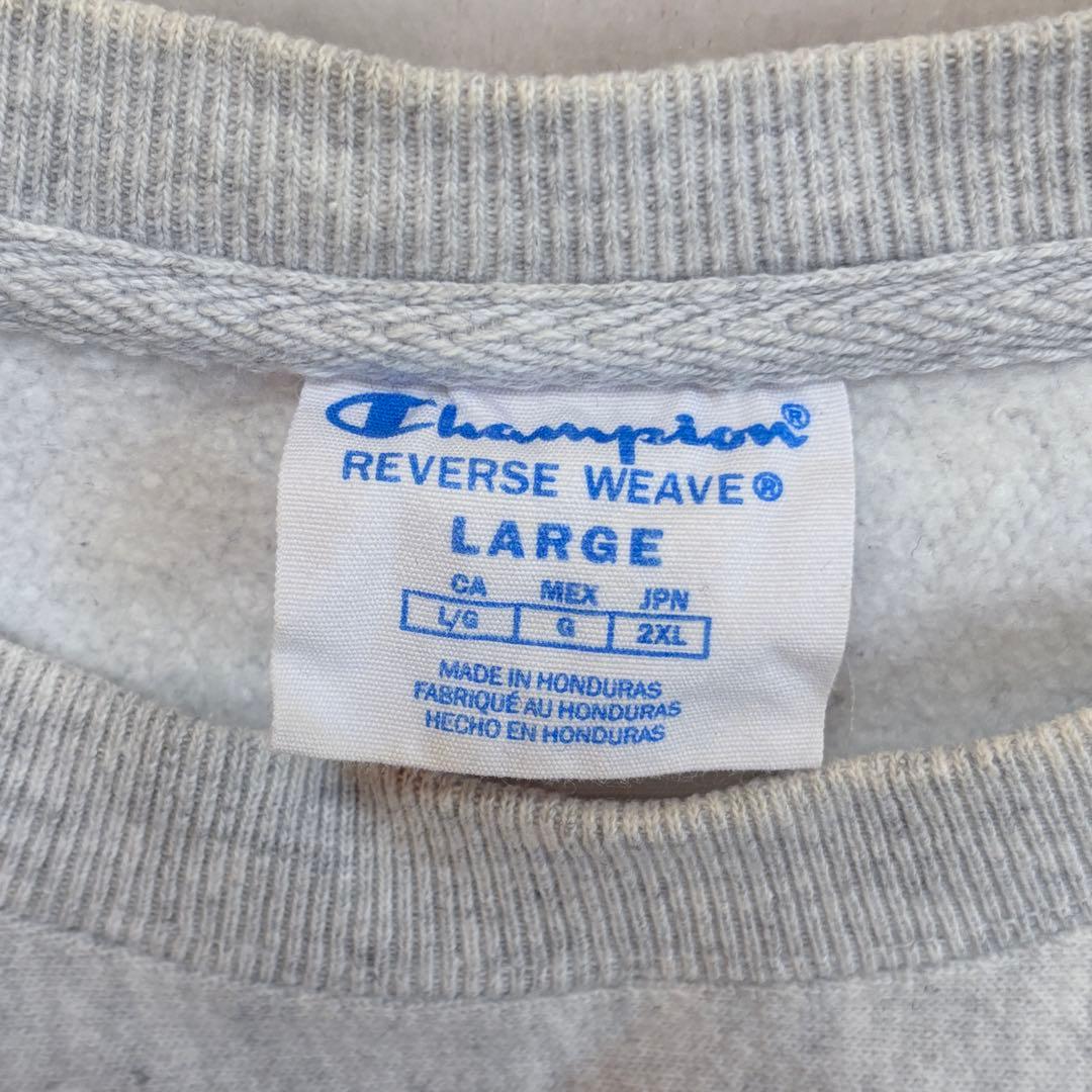 Champion チャンピオン リバースウィーブ グレー カレッジプリント