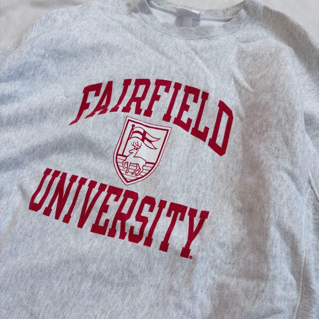 Champion チャンピオン リバースウィーブ グレー カレッジプリント