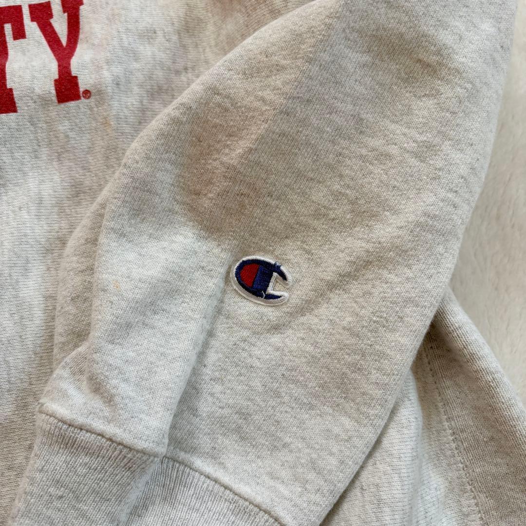 Champion チャンピオン リバースウィーブ グレー カレッジプリント