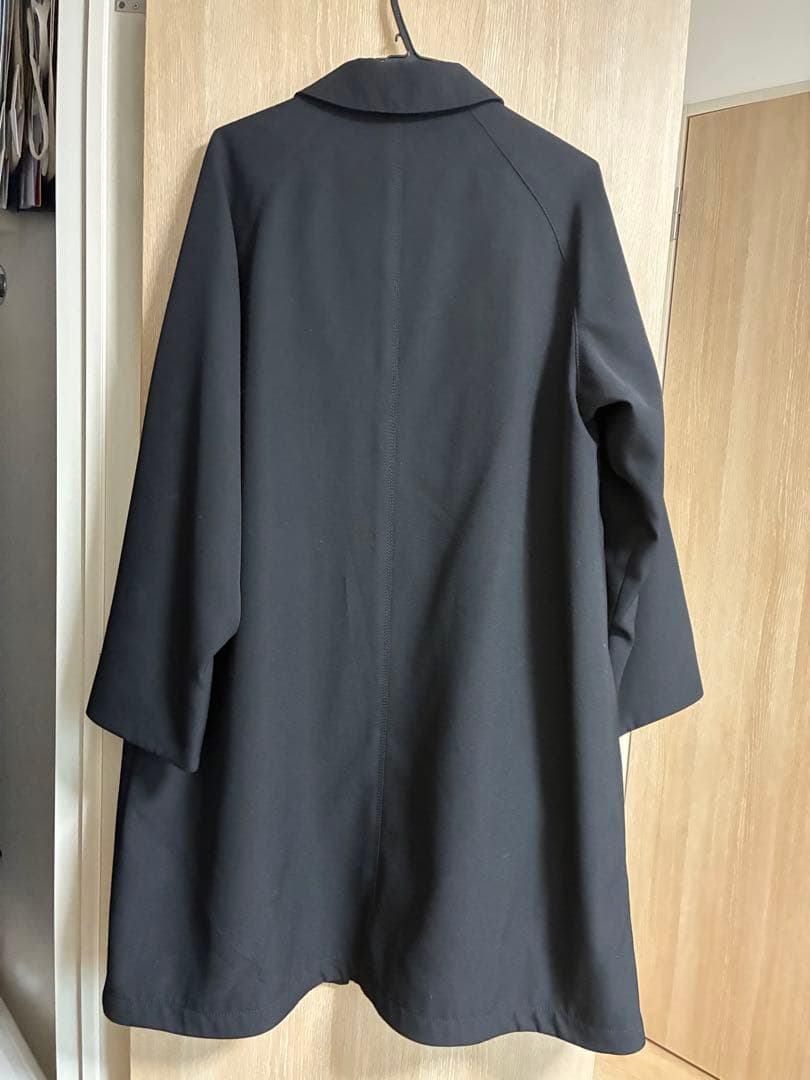 【美品】ATON エイトン　バックサテンバルマカーンコート　ウール素材