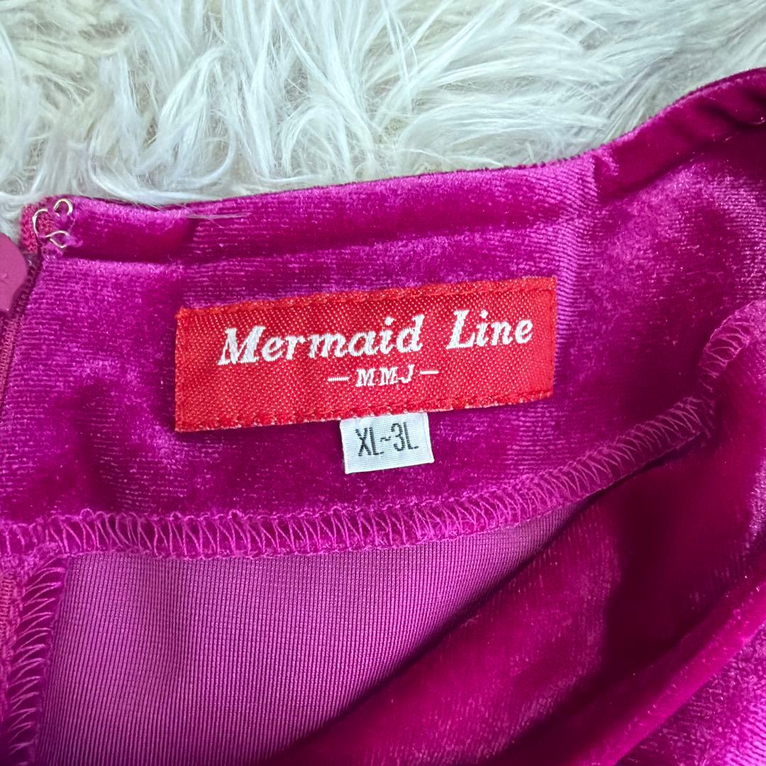Mermaid Line】MMJ 美品 ベロア XL~3L フラダンス衣装 - メルカリ