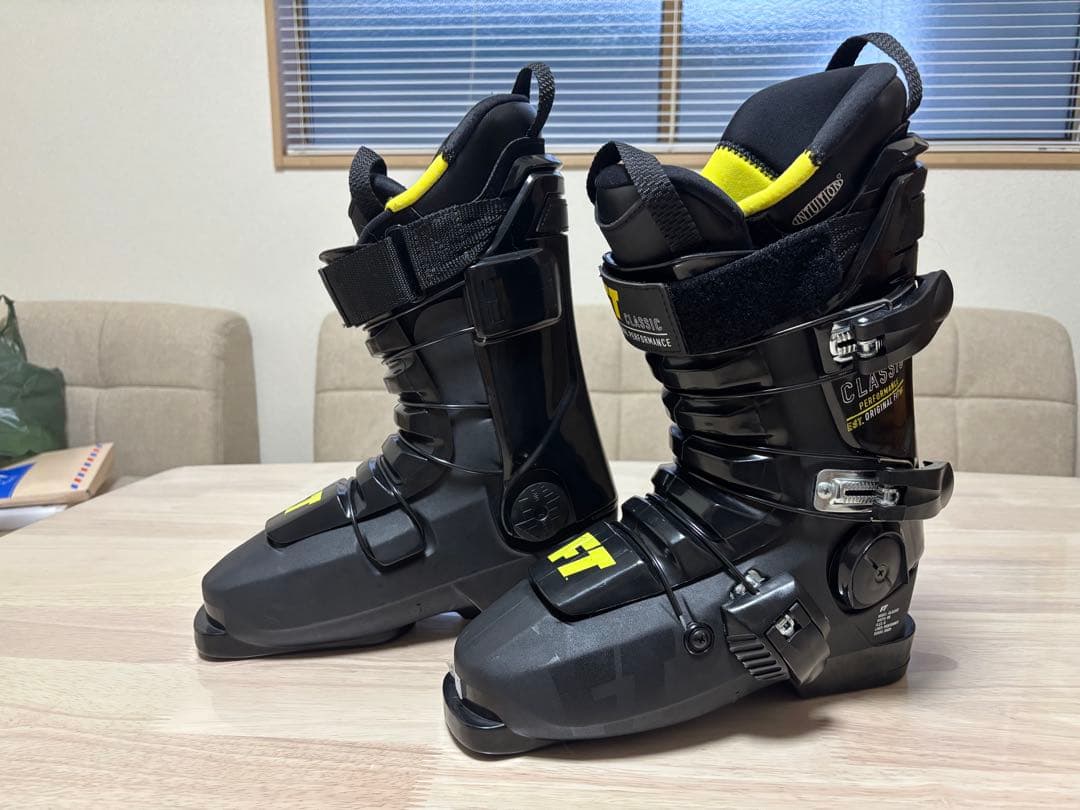 FT Classic スキー ブーツ ブラック/イエロー 25.5
