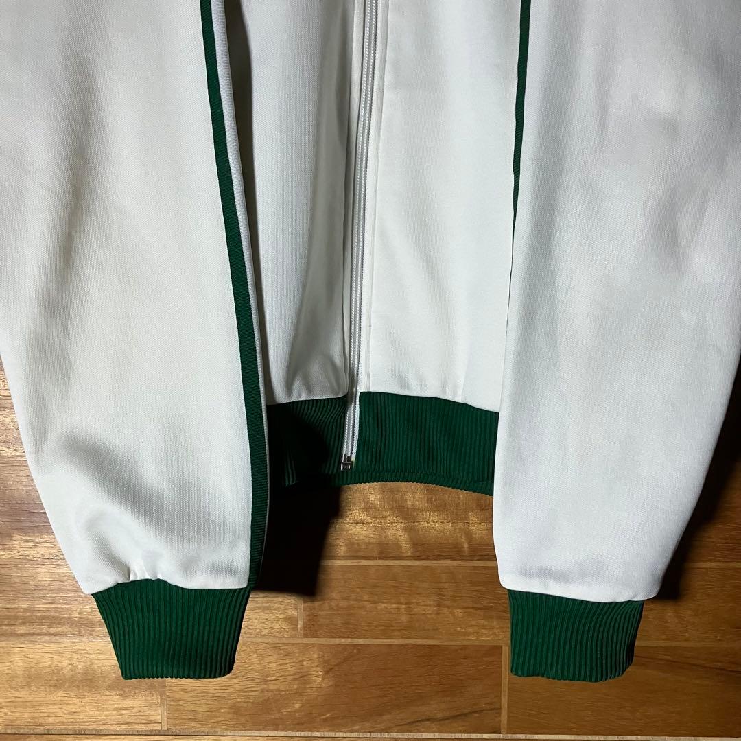 希少】adidas トラックジャケット ジャージ 90s 白 緑 O XL
