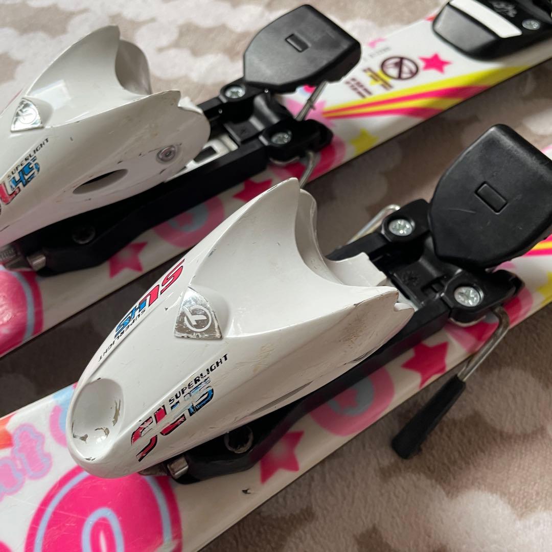 12345→セール中　スキー板 ホワイト/ピンク 約80cm