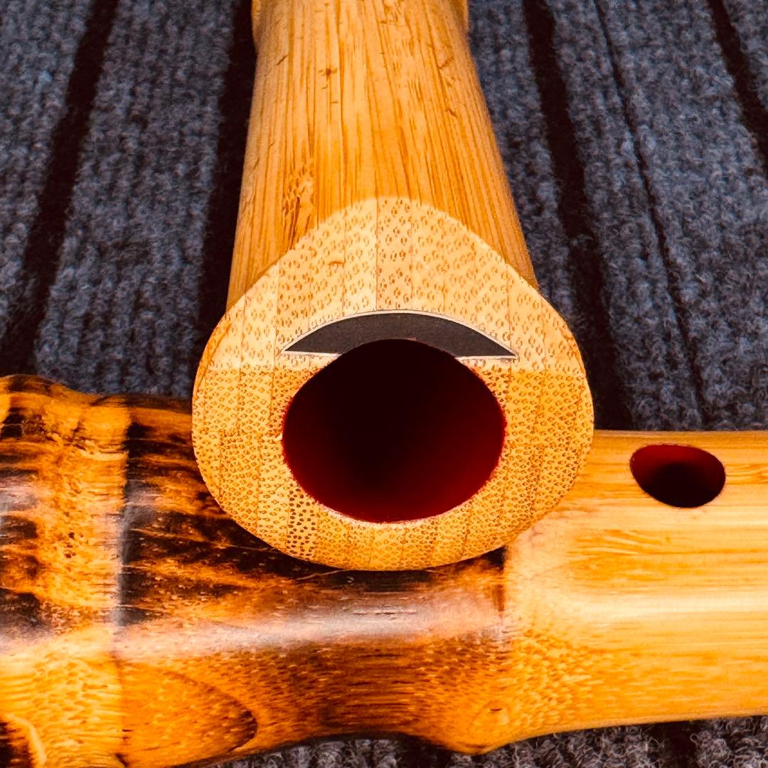 尺八 高級合竹曲管 蝴蝶 1尺4寸管(F♯)